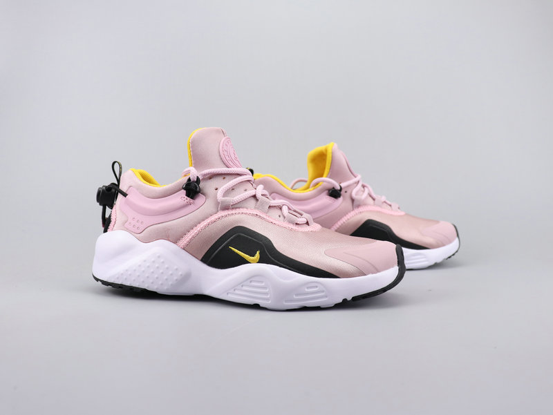 Women Nike Air Huarache 7 Pink Black Yellow Shoes